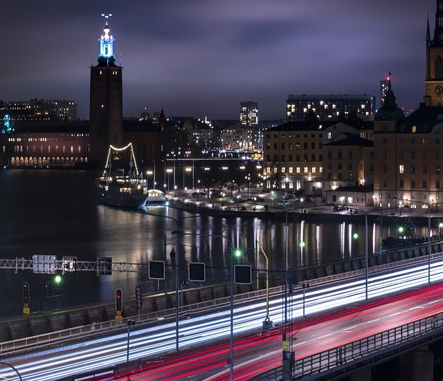 stockholm lights at night - sweden - ev charger incentives guide - wallbox.jpg